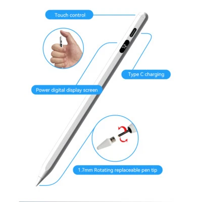 Universal Stylus Pen für Tablet Android IOS Touch Pen mit Digital Power Display - Bild 1 von 4