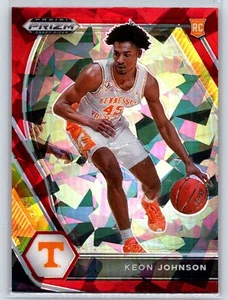 2021 Panini Prizm Draft Picks #7 Keon Johnson RC Tennessee Volunteers Red Ice - Picture 1 of 2