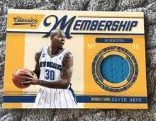 2010-11 Panini Classics Classic Membership Materials /499 David West #32