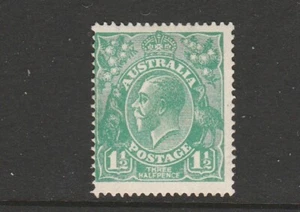 1923 KGV 1½d GREEN SINGLE WATERMARK MINT FRESH SG61 - Picture 1 of 2