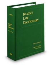 Black's Law Dictionary, Standard Ninth Edition by Bryan A. Garner (Trade...