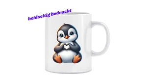 Tasse " Pinguin zeigt Herz... " Geburtstag, Geschenke - Bild 1 von 1