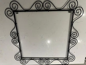 Wrought iron Black frame for picture or mirror 55cm X55cm - Picture 1 of 2