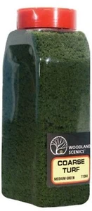 Woodland Scenics T1364 Turf Fine Coarse Medium Green 32oz Train Scenery - Picture 1 of 1