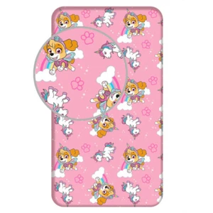 Paw Patrol Spannbettlaken 90x200 Spannbetttuch Bettlaken Skye Betttuch - Bild 1 von 1