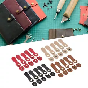 5 Set Leather Snap Buckles Soft Wearable DIY Sewing Leather Tab Closure - Picture 1 of 24