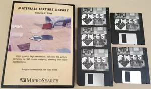 Materiały Tekstury Biblioteka Płytki Vol2 - 1991 MicroSearch dla Commodore Amiga - Zdjęcie 1 z 5