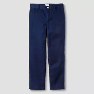 Boys' Reinforced Knee Flat Front Pants - Cat & Jack Navy Blue Uniform pants 16 - Picture 1 of 6