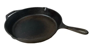 Vintage Lodge # 10SK Gusseisen Pfanne Pfanne 12" Große Größe mit 2 Ausgießer Made in USA - Bild 1 von 4