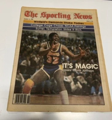 March 15, 1980 The Sporting News Newspaper---Magic Johnson   VG - Image 1 of 2