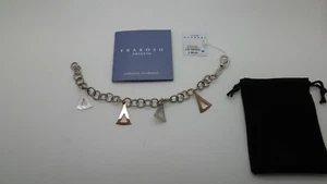 FRABOSO ARGENTO BR02974BC bracciale argento 925 millesimi da donna triangoli - Foto 1 di 4