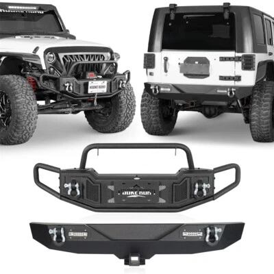 Tubular Front Winch Bumper or Classic Rear Bumper for Jeep Wrangler JK 2007-2018 - Image 1 of 4