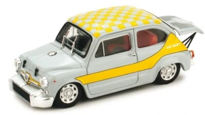 MODELLINO AUTO STATICO BRUMM FIAT 600 ABARTH 1000 UFFICIALE 1968 GIALLO 1/43 - Immagine 1 di 4