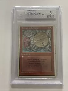 *Italian* Wheel Of Fortune Italian Revised MTG Beckett Graded BGS 5 Excellent - Picture 1 of 2