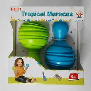 Maracas Tropicales 6+ Meses Unisex Niño Tocar Instrumento Musical Juguete Halilit - Imagen 1 de 3