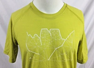 RARE Sample Adidas T-Shirt Mens Size Medium Short Sleeve Chartreuse Green - Picture 1 of 7