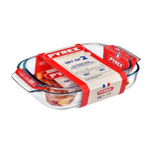 Set de 2 plats 35x23 cm et 39x25 cm verre 39x25 cm - Imagen 1 de 1
