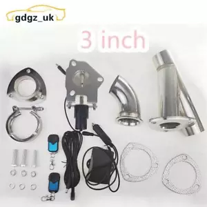3" Electric Exhaust Valve System Control Motor Y Pipe With Remote Switch Kit - Picture 1 of 11