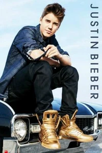 Justin Bieber : Gold Boots - Maxi Poster 61cm x 91.5cm new and sealed - Picture 1 of 1