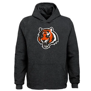 Outerstuff NFL Cincinnati Bengals Youth Primary Logo Team Color Fleece Hoodie - Picture 1 of 3