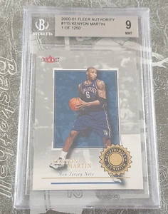 2000-01 Fleer Authority Kenyon Martin tarjeta de radiocontrol/1250 - New Jersey Nets BGS 9 como nueva - Imagen 1 de 1