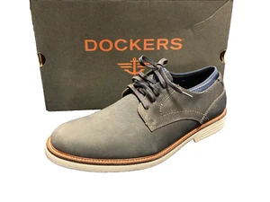 Nuove scarpe Oxford Dockers Parnel Alpha blu navy in pelle con lacci taglia 9,5 M - Foto 1 di 9