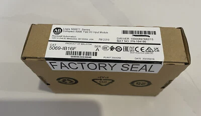 New Factory Sealed Allen-Bradley 5069-IB16F Compact I/O Input Module 5069IB16F - Image 1 of 4