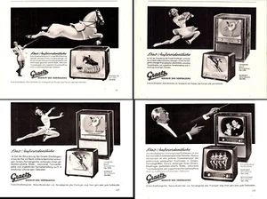 3w50374/ Lot Reklame aus 1959 – GRAETZ Fernsehgeräte - Picture 1 of 5