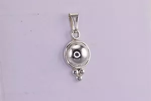 Colgante Taxco Plata Esterlina 31mm x 17mm Pulido Cúpula 925 Mex - Imagen 1 de 7