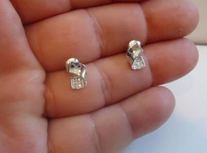 Stud Women Earring 1.40Ct Round Cut Real Moissanite 14K White Gold Plated - Picture 1 of 4