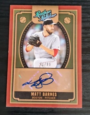 2019 Leather and Lumber Matt Barnes /99 - Image 1 of 2