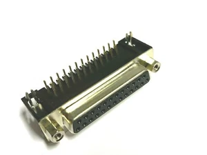 D-SUB, 25pol. Buchse, Print, Abgew. Messing, D-SUB BU 25EU, DMR25F, 1 Stück - Bild 1 von 8