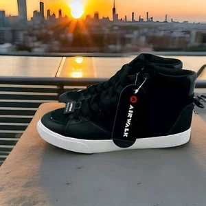 Women’s Air Walk-Axle Mid Casual Sneaker - Black - Size 8- New - Picture 1 of 6