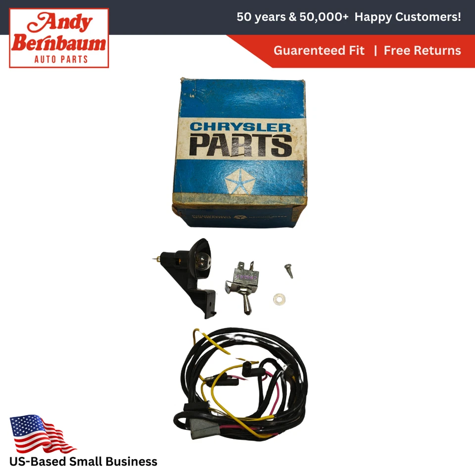1968-1969 Plymouth Valiant Dart Courtesy Map Lamp Light Package NOS 2864322 - Image 1 of 4