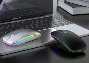 PC funk Maus Kabellos USB Wireless Maus PS5-Computer Notebook Funkmaus Aufladbar - Bild 1 von 15