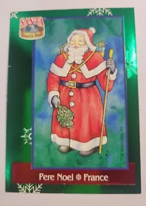 1995 TCM Santa Around the World: Santa & Snowflakes #SF8 Pere Noel France Foil - Picture 1 of 2