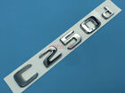 Chrome " C250d " Number Letters Rear Trunk Badge Emblem For Mercedes Benz C250d