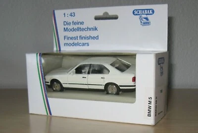 1/43 1989 BMW M5 E34 Schabak white diecast model car 5er 5-series - Image 1 of 4