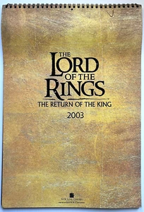 LORD OF THE RINGS RETURN OF THE KING - 2003 New Line Cinema Promotional Calendar - Picture 1 of 14