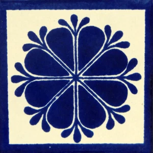 Mexican Tiles Ceramic Mexican Talavera Handmade Tile 50 PCS 4x4 - C059 - Picture 1 of 1
