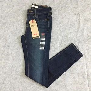 Levi's 710 Super Skinny Mid-Rise Denim Jeans Damen 00 Short (dunkle Waschung) - Bild 1 von 8