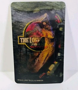 Carta da collezione Jurassic Park The Lost World 1997 ologramma T-Rex - Foto 1 di 4