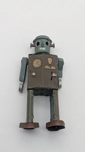 Robot atómico hombre vintage de 5" - años 40 juguete de metal muy buen estado aspecto leer para exhibición de piezas - Imagen 1 de 21
