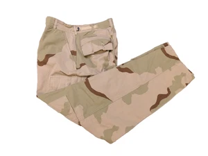 US Army Combat DCU Pants Small R Desert 3 Color Camo Wind Resist N/C Poplin 1995 - Picture 1 of 8