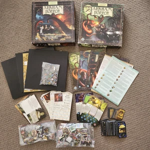 Arkham Horror 2nd Ed + Expansions Miskatonic Dunwich Kingsport Innsmouth (As Is) - Picture 1 of 24