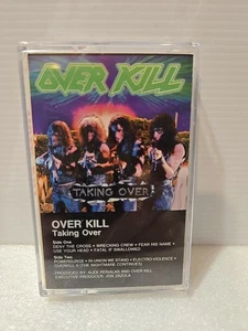 OVERKILL - TAKING OVER - 1987 Cassette  Tape Megaforce Records Thrash Excellent  - Picture 1 of 5