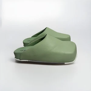 YUME YUME Mocasines Sutiles Verde Camión Deslizables Gruesos EU 40 US 9 Cuero - Imagen 1 de 9