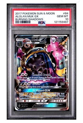 Pokemon - Burning Shadows - Alolan Muk GX 84/147 - PSA 10 Gem mint - Image 1 of 2