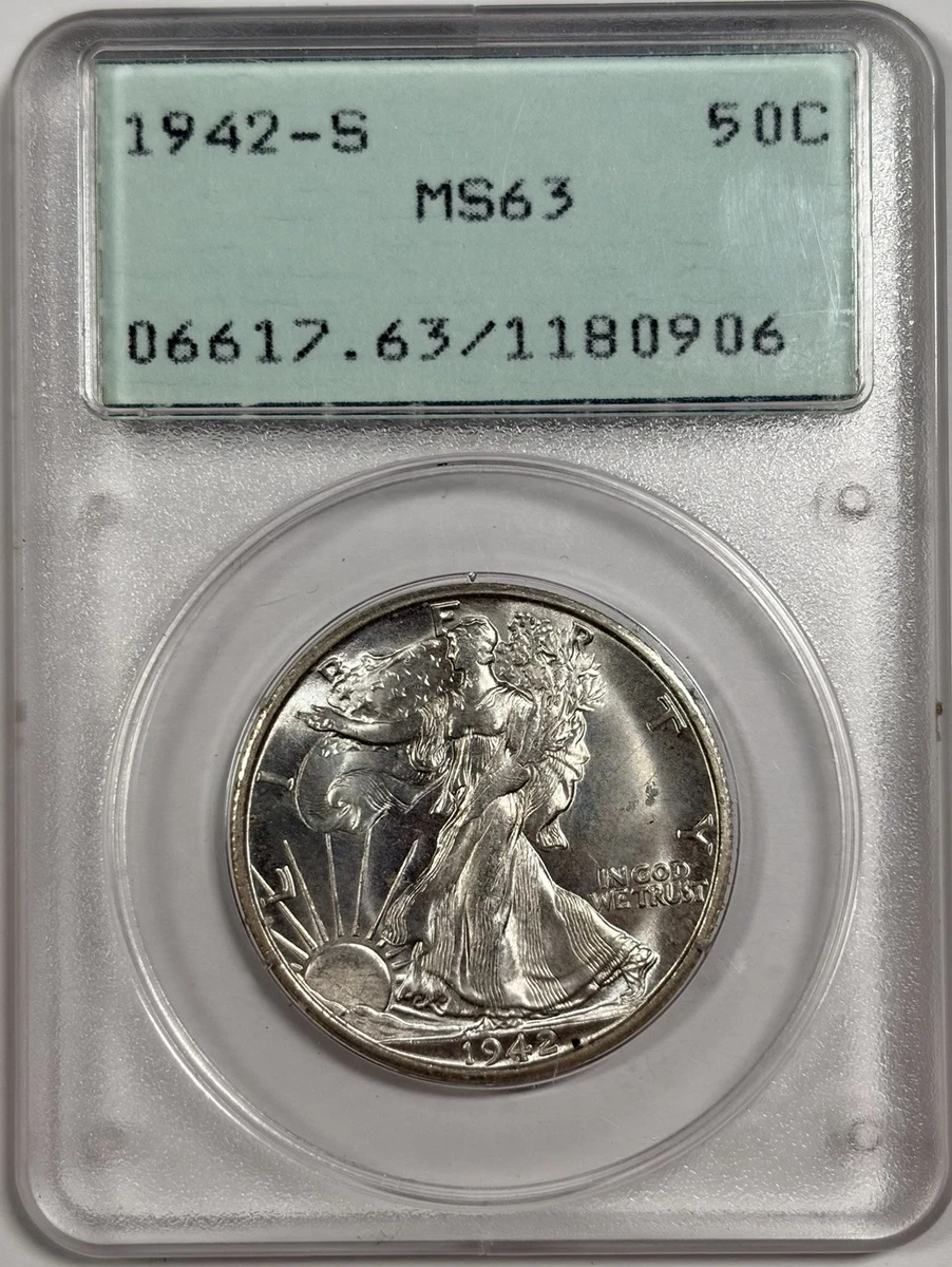 ウォーキングリバティアメリカ銀貨1942年揃え5枚 ウォーキングリバティ