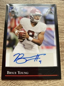 2021 Leaf Bryce Young Rookie Auto No8 Of 10 Produced QB Carolina Panthers - Picture 1 of 7